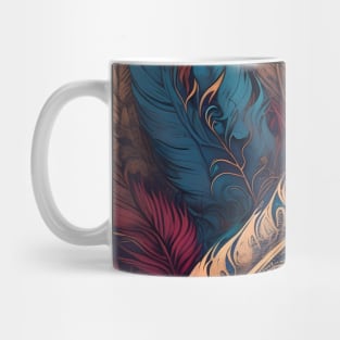 Boho-inspired feather pattern Mug